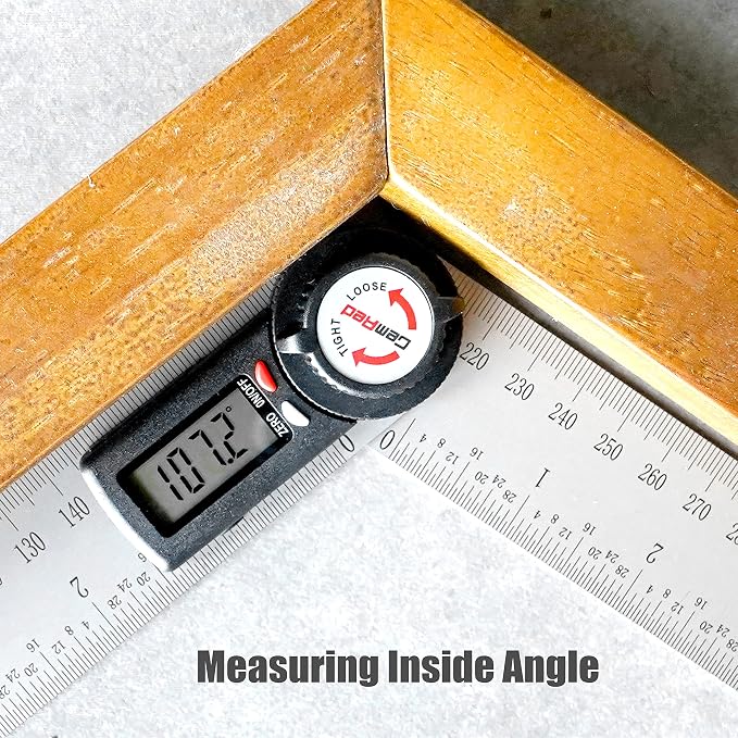 GemRed 82305 Digital Angle Finder Protractor-Stainless steel