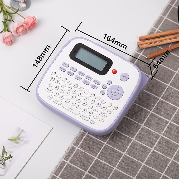 Vixic Label Maker Machine with Tapes, D210S Portable Label Maker, Label Maker