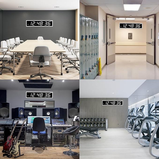 Ivation Oversized 24" Large Digital LED Clock | Big Digital Clock