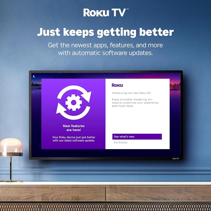 Hisense 43-Inch Class A4 Series FHD 1080p Smart Roku TV with Alexa Compatibility (43A4NR) - Dolby Audio, Slim Bezel Design, Google Assistant