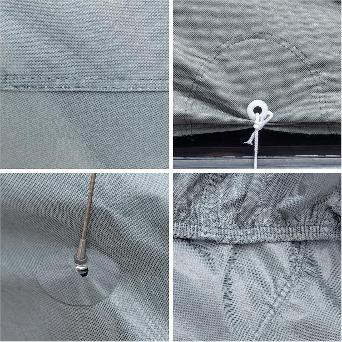 Season Guard Sedan 205" Car Cover, Dustproof Lightweight Indoor & Outdoor | Breathable polypropylene layer, fits sedans up to 205", includes storage bag & antenna patch, elastic hem for secure fit