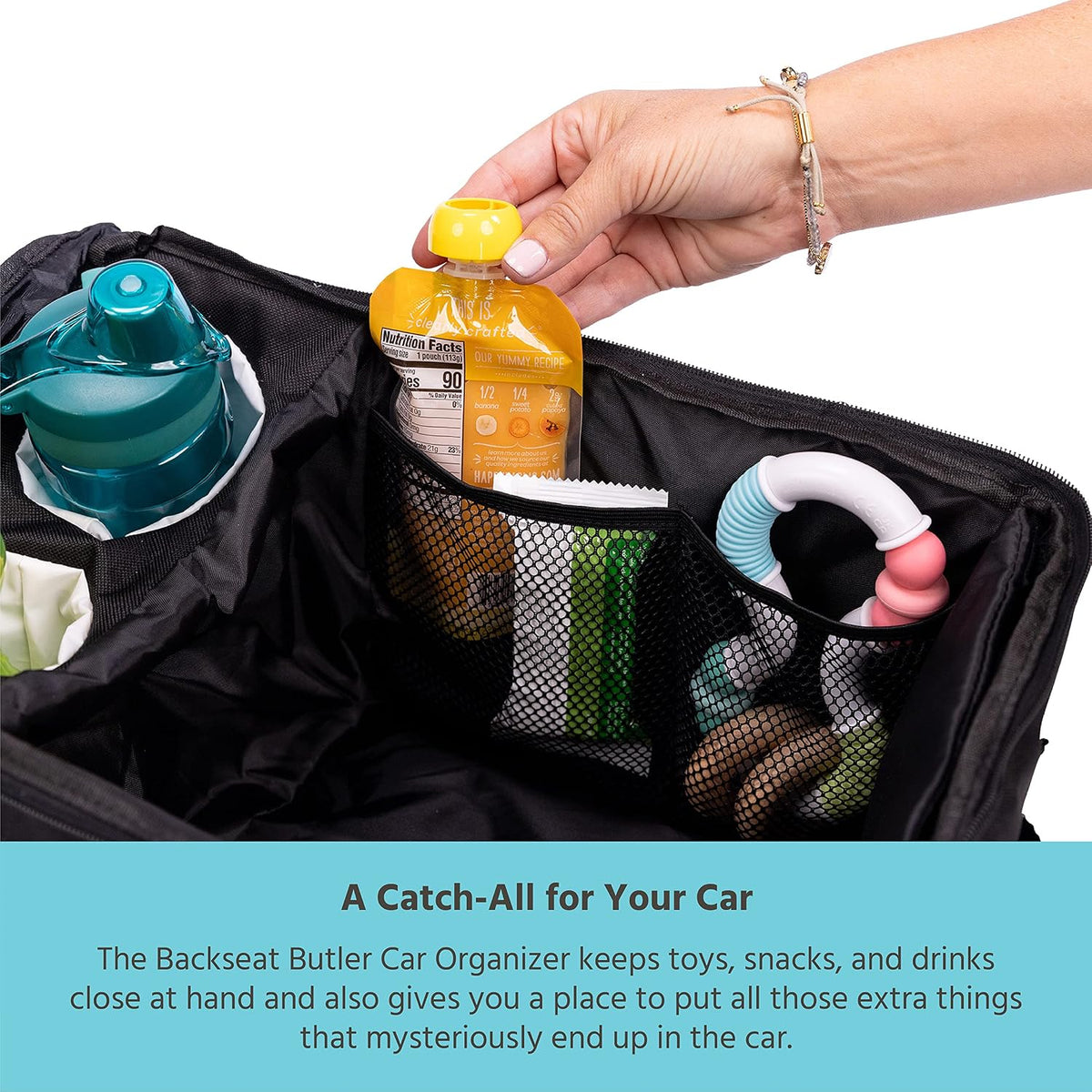J.L. Childress Backseat Butler Family Car Seat Organizer for Road Trips