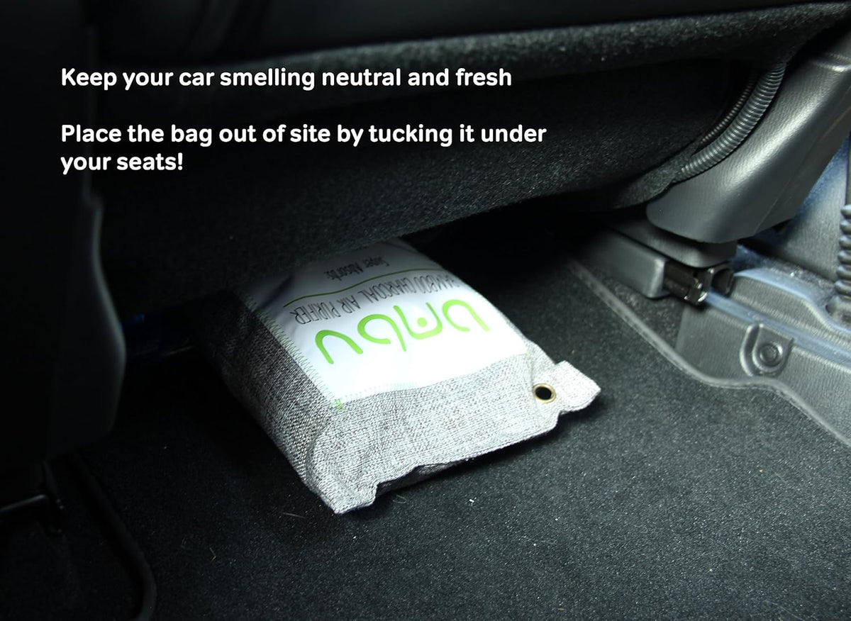 1000g Large Bamboo Charcoal Air Purifier Bag - Car Deodorizer Freshener - Remove Odor and Control Moisture in Your RV, Camper, SUV, Truck, Closet, Mobile Home, Storage - Non fragrant 1kg