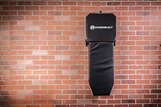 Powerbuilt 3-in-1 Under Dash Creeper, Knee Pad, Roll Laying Down or Upright Inside of Car or Truck, Padding, Easy Fold Garage Storage - 941893ECE