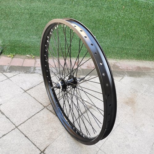 DONSP1986 26 inch x 1.85" Heavy Duty Bicycle Rear Wheel Rim 12 Gauge, Double Wall Aluminum Alloy 48 Spokes Wheel, 26" Bike Rear Rim 135mm (Black) Disc Brake