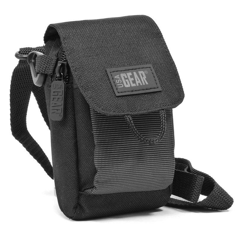 USA Gear Range Finder Golf Case - Shoulder Bag Case Fits Callaway Golf 300, Acer Gadget, Vortex, REDTIGER, Bushnell & More - Laser Rangefinder Carry Bag with Weather Resistant Exterior, Belt Loop