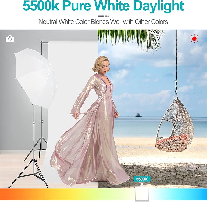EMART Full Spectrum Light Bulb, 4 x 45W 5500K Spiral CFL Daylight