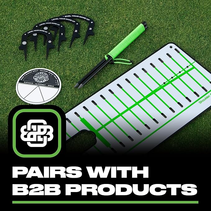 Back 2 Basics Putting Gates Set – Golf Putting Aid for Alignment & Accuracy – Gate Putting Green & Golf Putting Mat Trainer - Gate Putter Training Aid for Putting Green