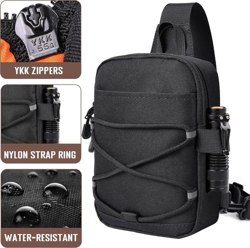 MOZETO Mini Sling Bag - Water-Resistant Crossbody Travel Wallet for Phones | Compact Design