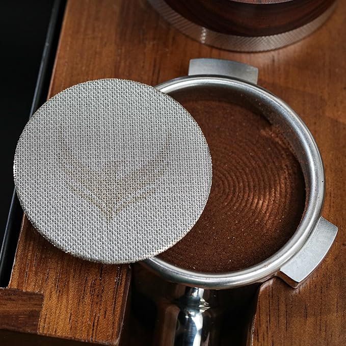 54mm Espresso Dosing Funnel and Puck Screen Set Magnetic Coffee Dosing Ring And Filter for Portafilters Compatible with 54 mm Breville Portafilter Basket Premium Espresso Machine Accessories