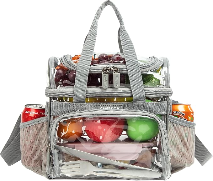 J.CARP Clear Bag Heavy Duty Backpack Durable Transparent See Through Bag