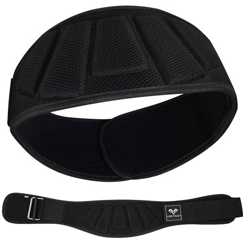 6" Auto lock Breathable Weightlifting Belt, Weight Lifting Back Support, Workout Back Support for Lifting, Fitness, Cross Training and Powerlifting. Gym Belt for Squats, Deadlift for Men & Women (Black, Large (38" - 42"))