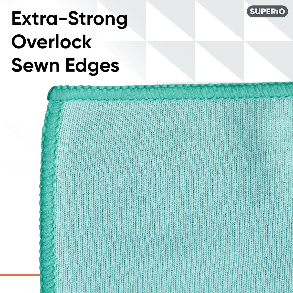 Superio Microfiber Window Cleaning Cloth, Mirror & Glass Miracle Cloth Lint & Streak Free, Washable, Large Eco-Friendly for Cars, Tv Screens, Glasses, Cleans with Plain Water (14x16), 8 Pack