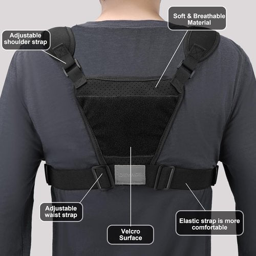 DEYACE Tactical Chest Bag for Men - Adjustable Gun Vest Holster for Workouts & Hiking
