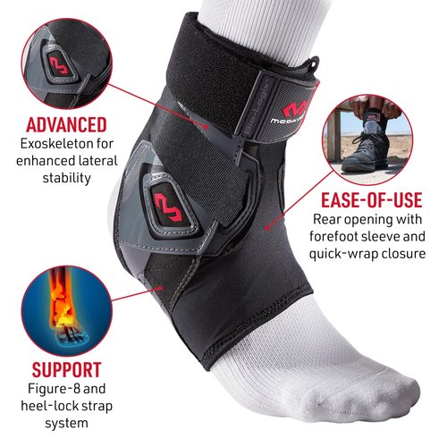 McDavid Ankle Brace Sprain Prevention/Recovery. Bio-Logix Therapy Support, Competition Grade. Perfect for Basketball, Volleyball, Football, Soccer and More