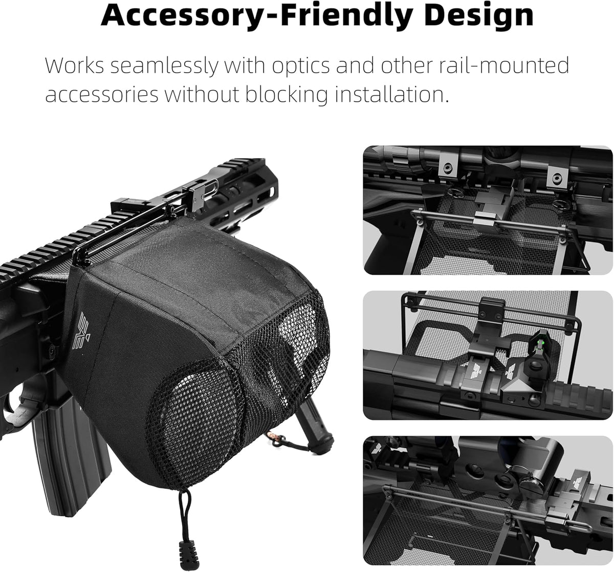 Visiofire Brass Catcher - Spring-Loaded Shell Catcher with 304SS Mesh & Zippered Bottom | Heat-Resistant Design