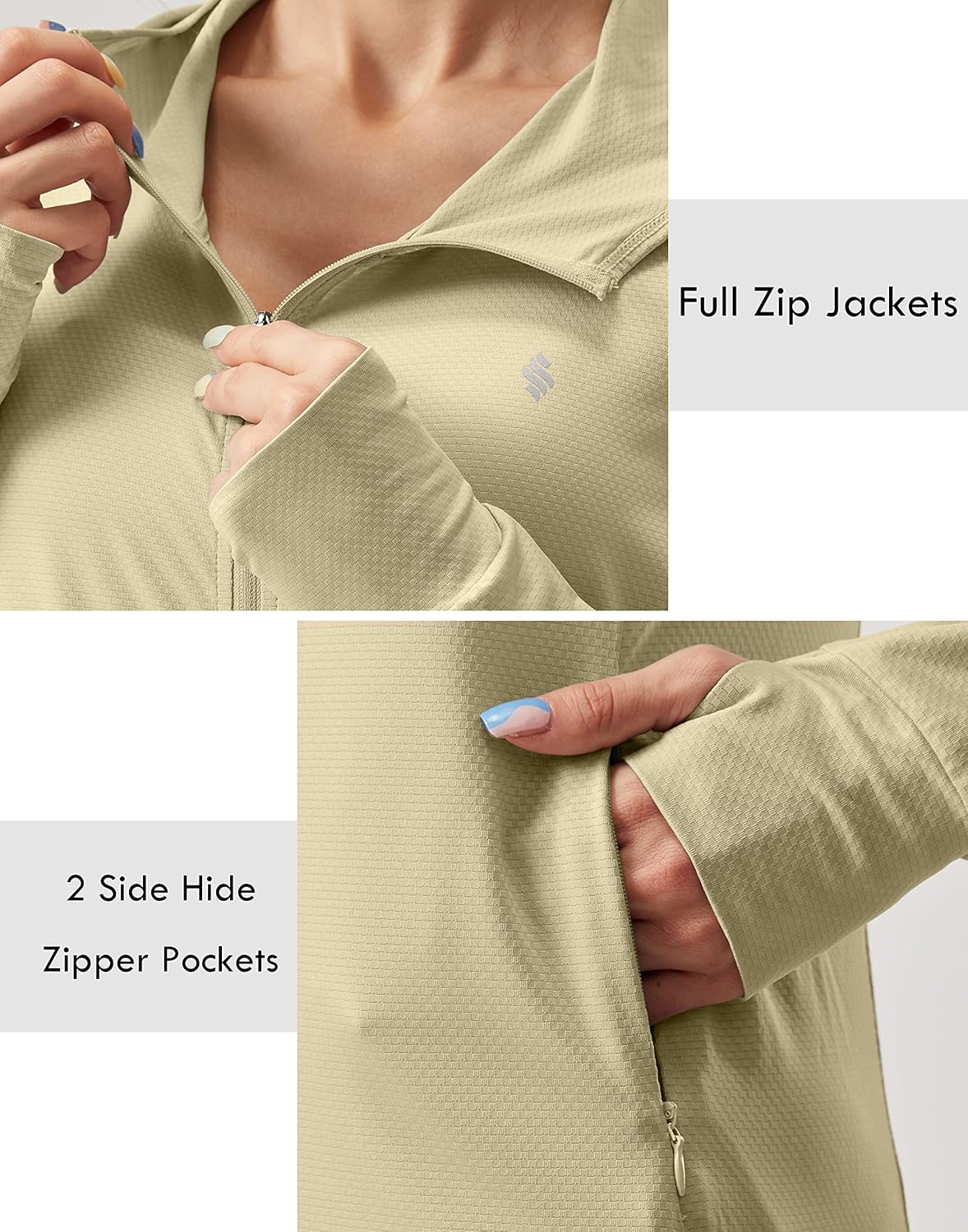 Soothfeel Women's Sun Protection Hoodie Jacket - Lightweight UPF 50+ Long Sleeve for Hiking | Pocket Included