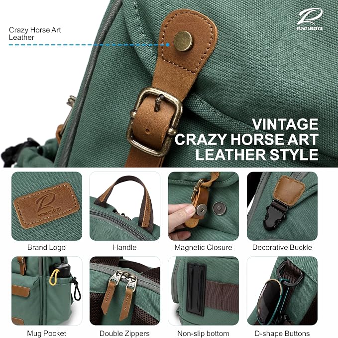 Padwa Lifestyle Green Camera Backpack