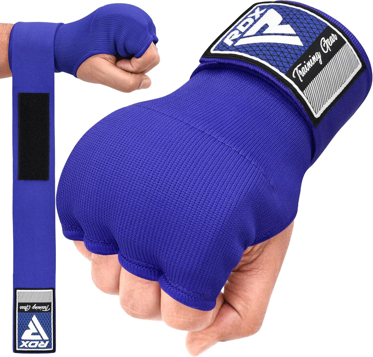 RDX Gel Boxing Hand Wraps - Elasticated Padded Inner Gloves with 100cm Wrist Straps for MMA & Muay Thai
