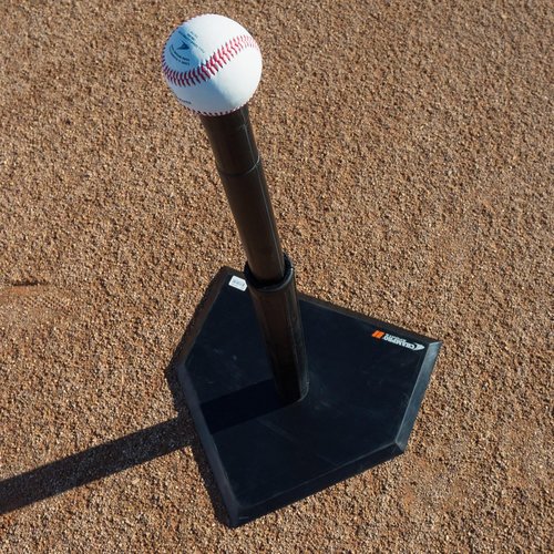 Champro Heavy Duty Batting Tee - Adjustable Height for All Ages | Baseball & Softball Training - Black