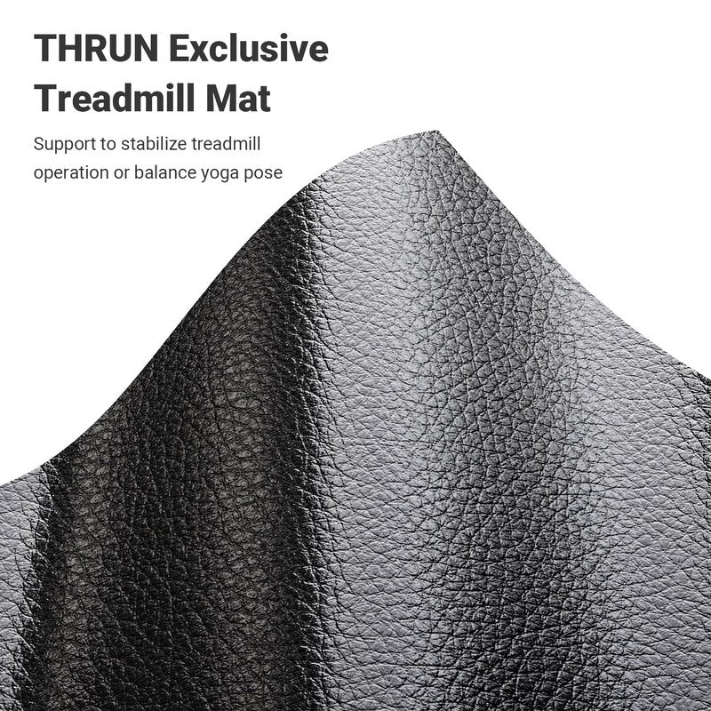 THERUN Home Gym Treadmill Exercise Bike Mat Non-Slip, Workout Mat Thick, Heavy-Duty Floor Mat for Fitness and Yoga, Medium
