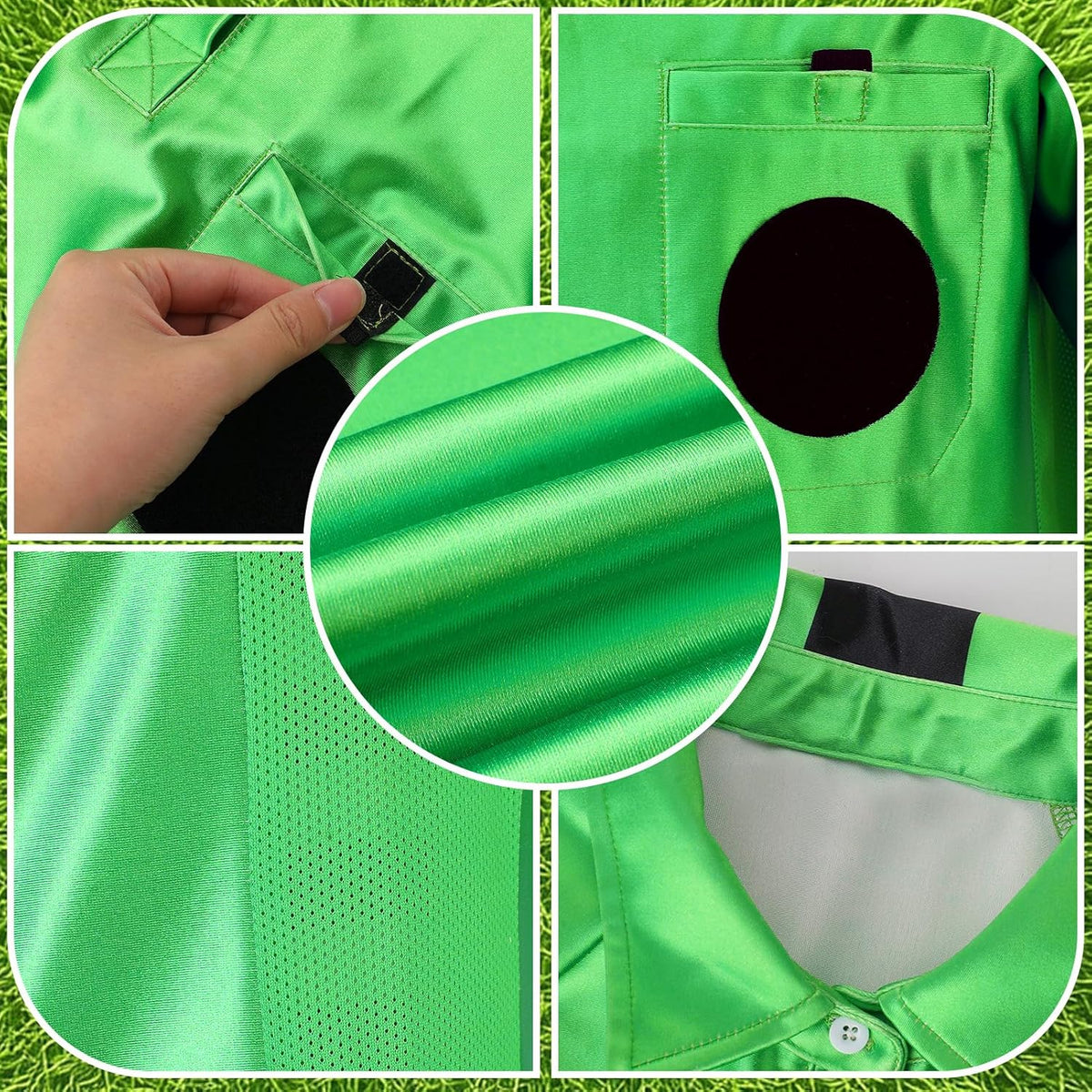 Skiennix Soccer Referee Jersey Kit - 7-Piece Set with Whistle, Cards, Socks & Flags for Adults