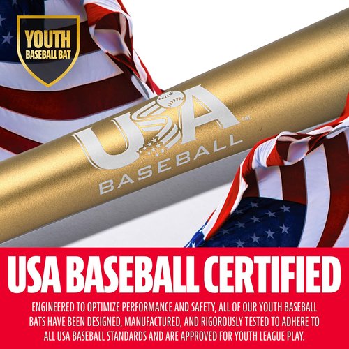 Franklin Sports Youth Baseball Bat - Heist Big Barrel Metal Bat for Ages 8-12 | 26" to 30" -9 & -10 Options