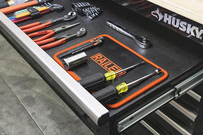 Railer Exta Large Magnetic Tool Mat for Mechanics – Flexible Magnetic Mat Holds 35 lbs. Heavy Duty Magnet Pad & Magnetic Work Mat – Non-Slip Magnetic Tool Pad for Auto Repair & Shop