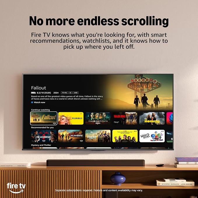 Hisense 55" U6 Pro Series Mini‑LED ULED 4K UHD HDR Gaming AI Smart Fire TV (55U6SF Pro, 2026 New) – Hi-QLED, Native 144Hz, Motion Rate 480, Dolby Vision IQ,· Atmos, HDR10+, Glare-Free, Alexa+