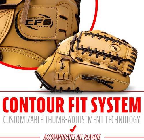 Franklin Sports Unisex Adult 12" Softball Glove - Durable, Comfortable Fit for All Players