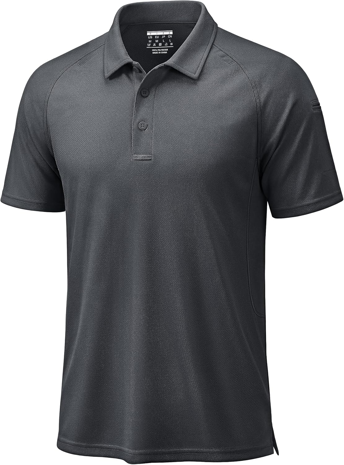 TACVASEN Men's Polo Shirt - Short Sleeve Dry Fit Collared Golf Shirt | UPF 50+ Performance Wear