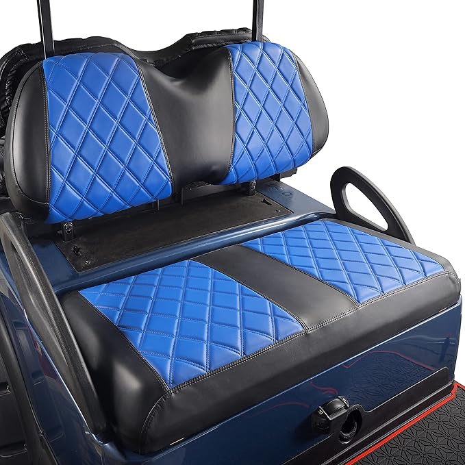 NOKINS Golf Cart Diamond Seat Covers Kit, Fit for Club Car Precedent OEM Standard Front Seat Cushion, Golf Cart Vinyl Seat Cover, No Nails Required