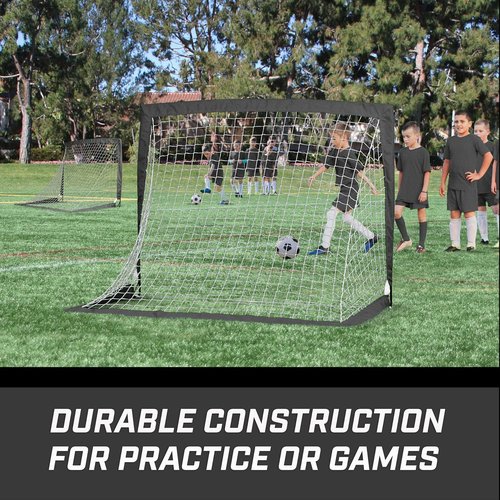 GoSports Portable Soccer Goals for Kids - 4 x 3 ft | Set of 2 Team Tone Pop-Up Nets in 13 Colors