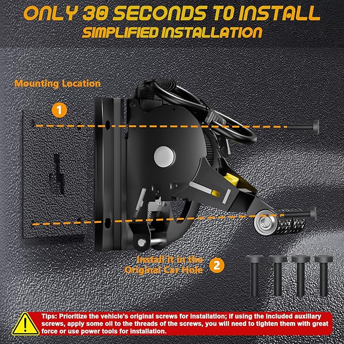 2PCS Retractable Ratchet Straps,Compatible with 2015-2025 2026 Ford F150 Auto Retract Securing Strap,Integral Retractable Tie Down Straps for F250/F350/F450/F550,Retractable Truck Bed Ratchet Straps