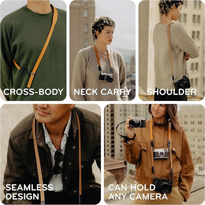 Peak Design Cuff Leather Camera Strap – Quick Release, 100 lb Capacity