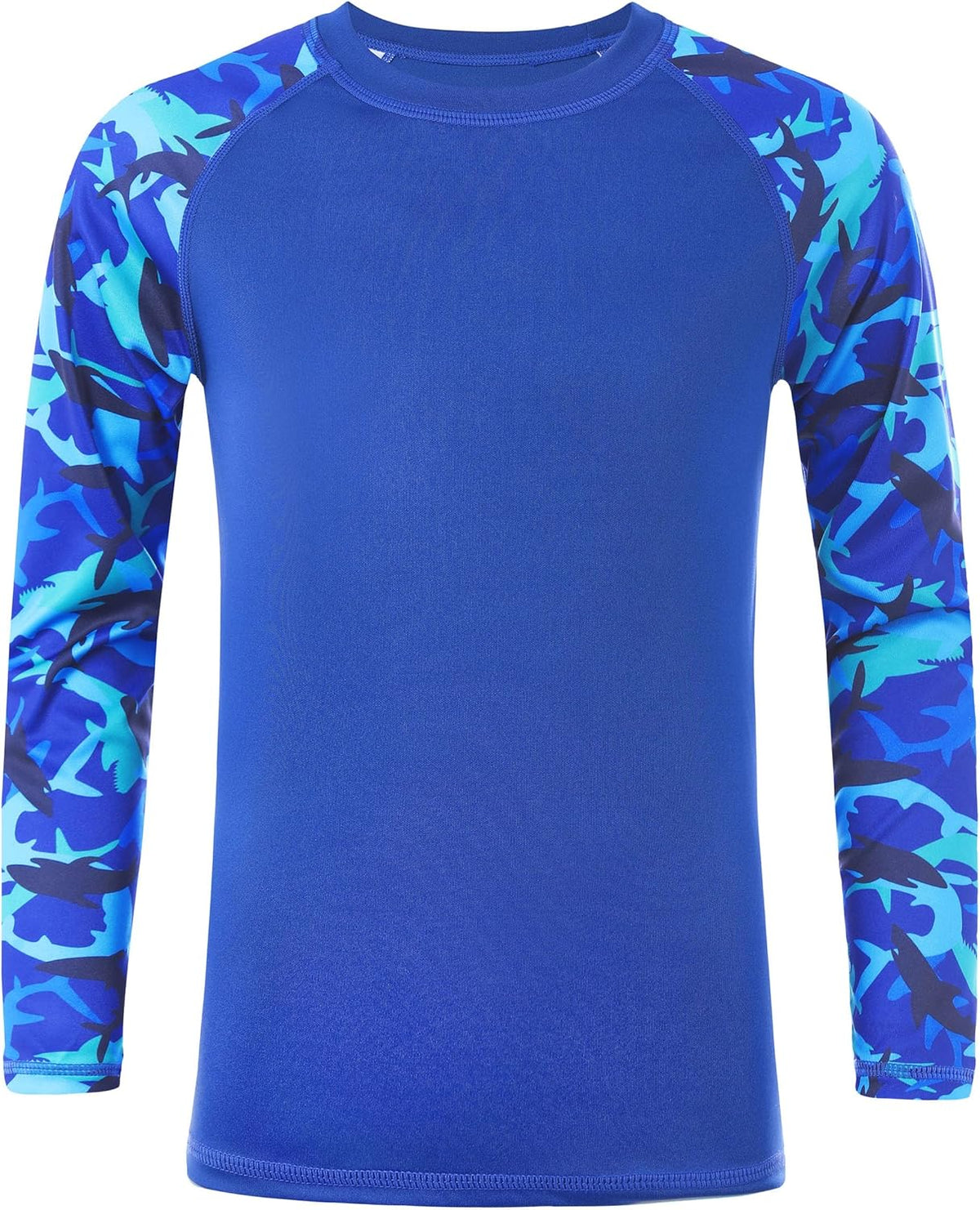 Skiennix Boys Rash Guard Swim Shirt - Long Sleeve UPF 50+ UV Protection | Quick-Dry Surf Shirt