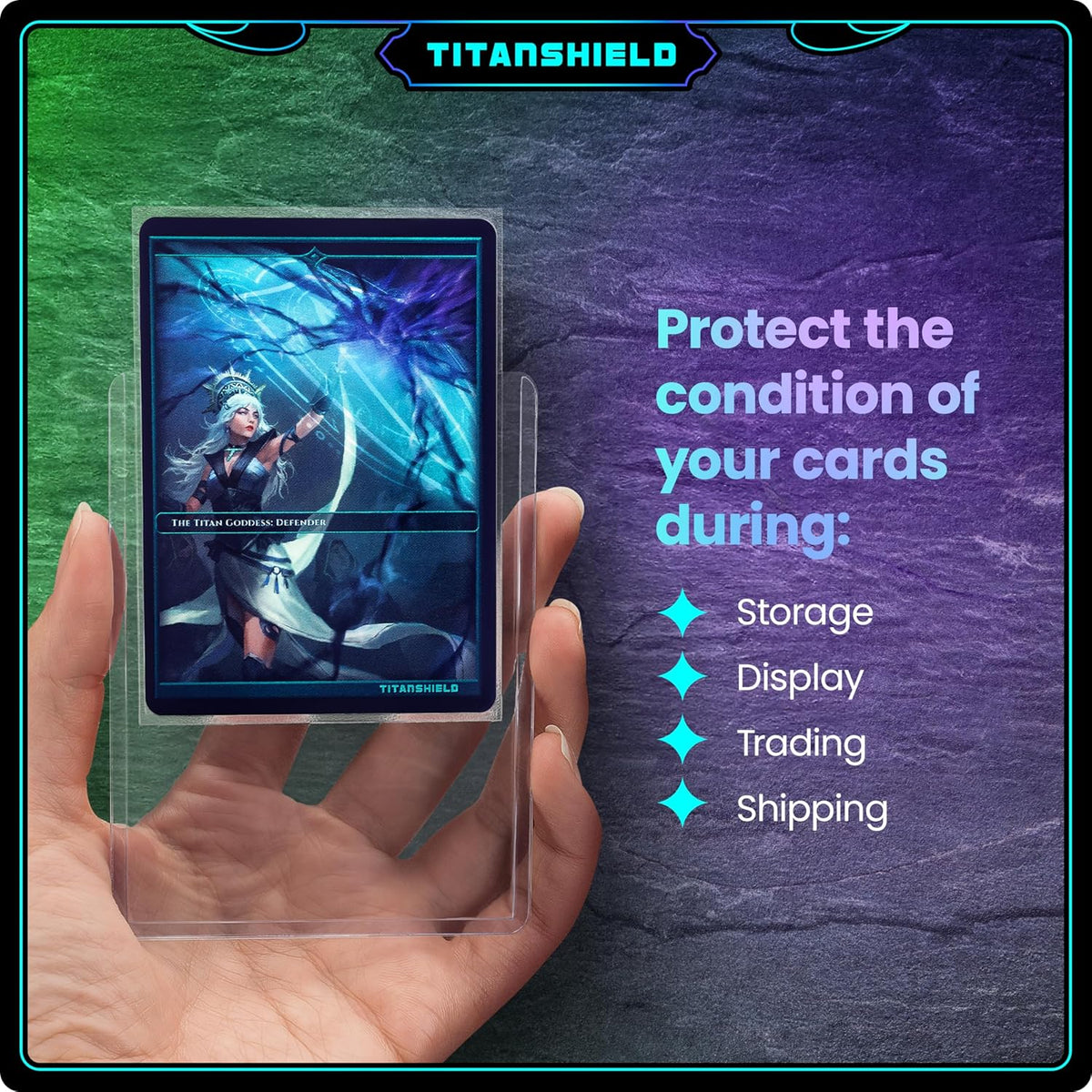 TitanShield Toploader Sleeves - Platinum Quality 3"x4" Card Protectors for Trading Cards (200 ct.)