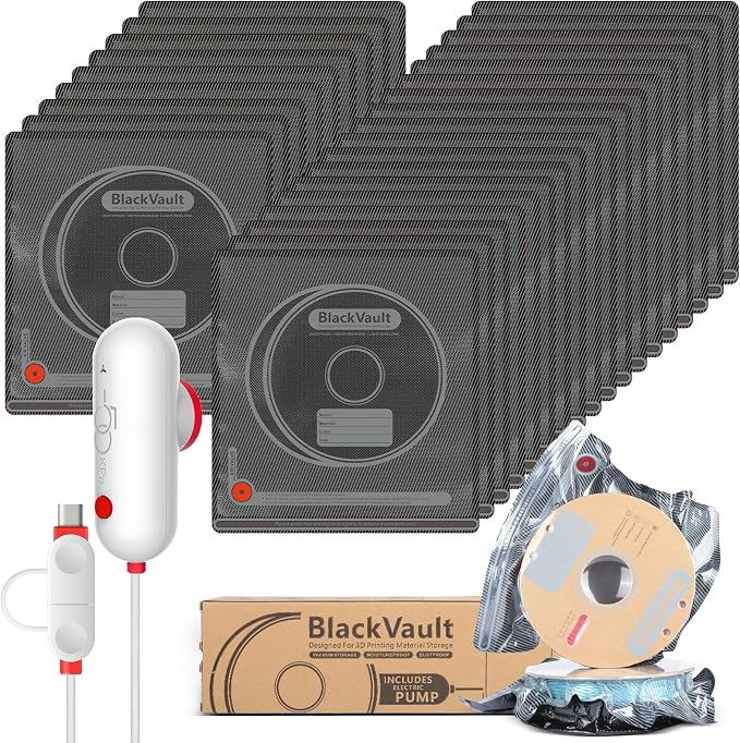 Vacbird 30pcs Filament Storage Bags Light-Proof Vacuum Storage Kit