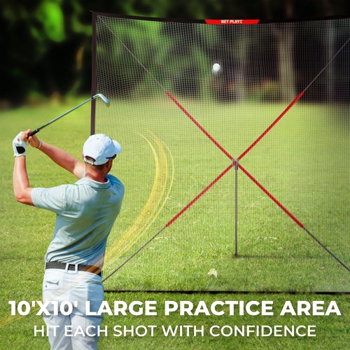 Golf Practice Net Hitting Netting for Backyard Portable Driving Range Golf Cage Indoor Golf Net 10' X 10'