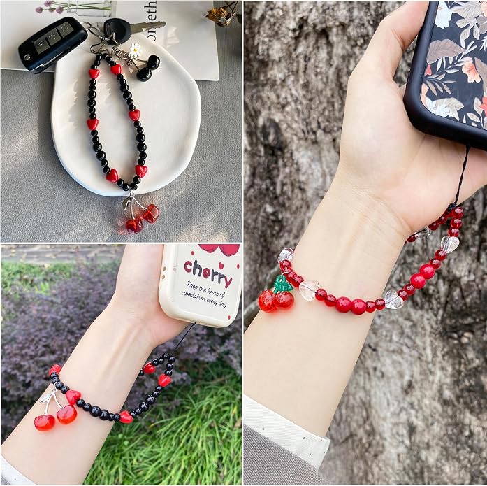Phone Charm Strap Cute Phone Lanyard Wrist Strap Bracelet Accessories