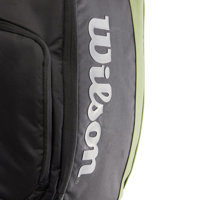 Wilson Blade V8 Super Tour Tennis Backpack - Green/Black, Holds up to 2 Rackets