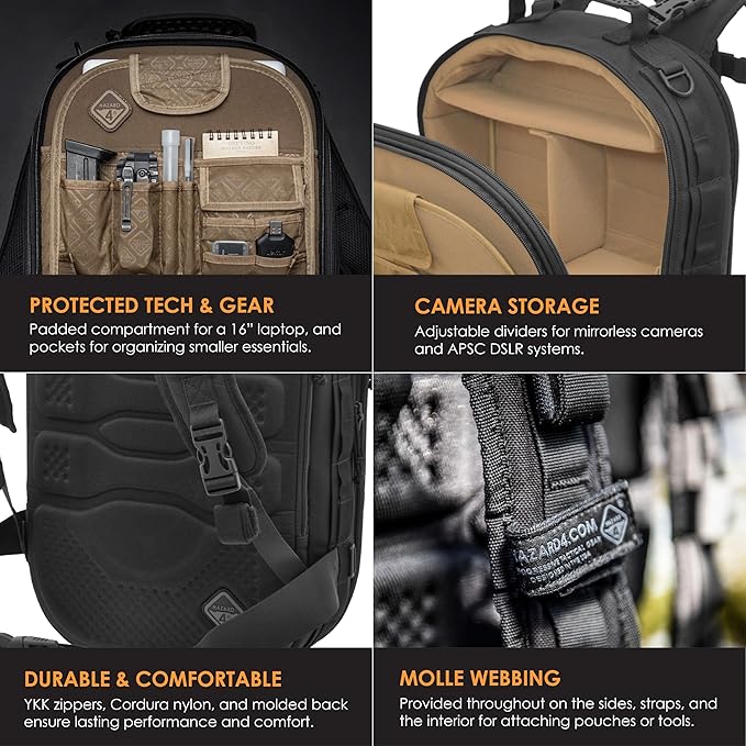 HAZARD 4 Pillbox™ Tactical Backpack – Heavy Duty Military Survival Pack