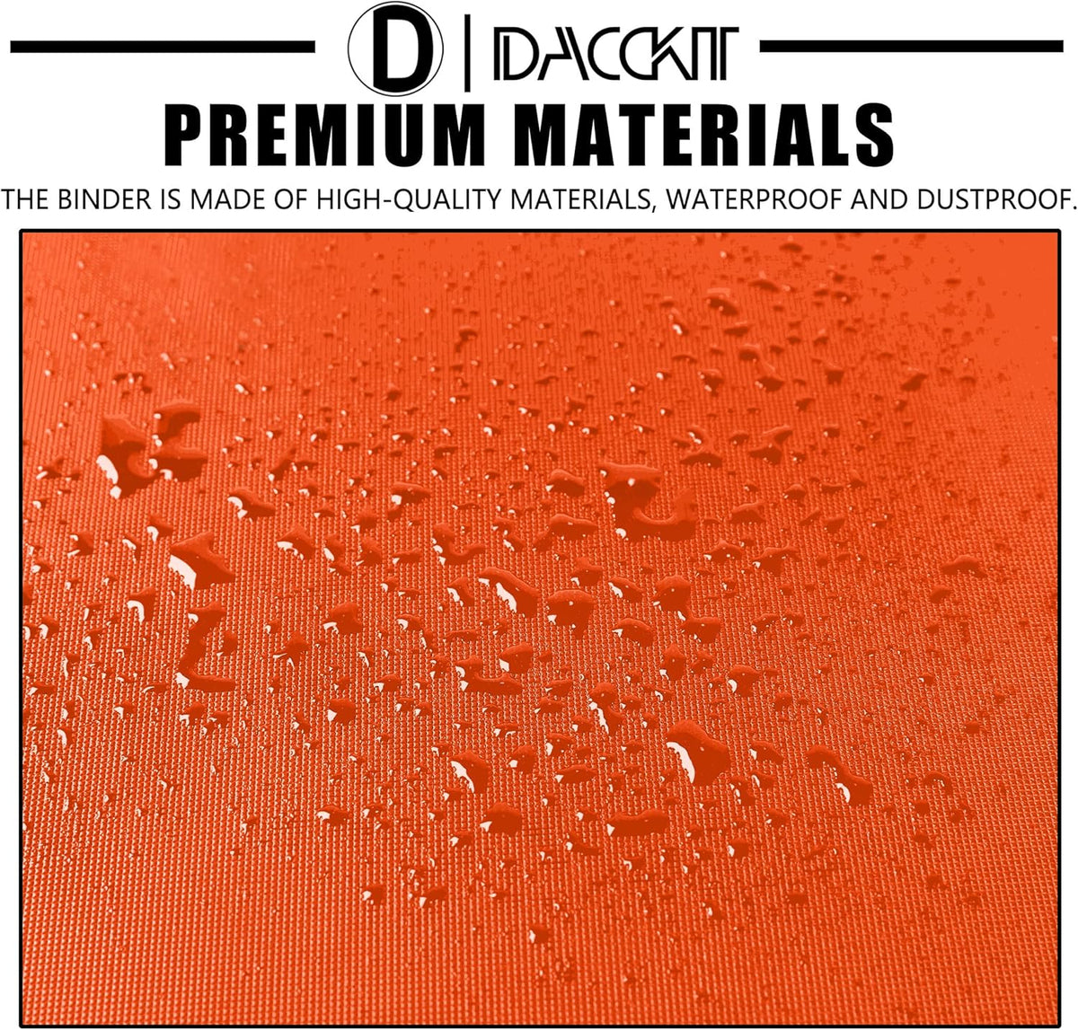 Premium Card Binder - 12 Pocket Design for 1200 Trading & Sports Cards | Model D, Bright Orange