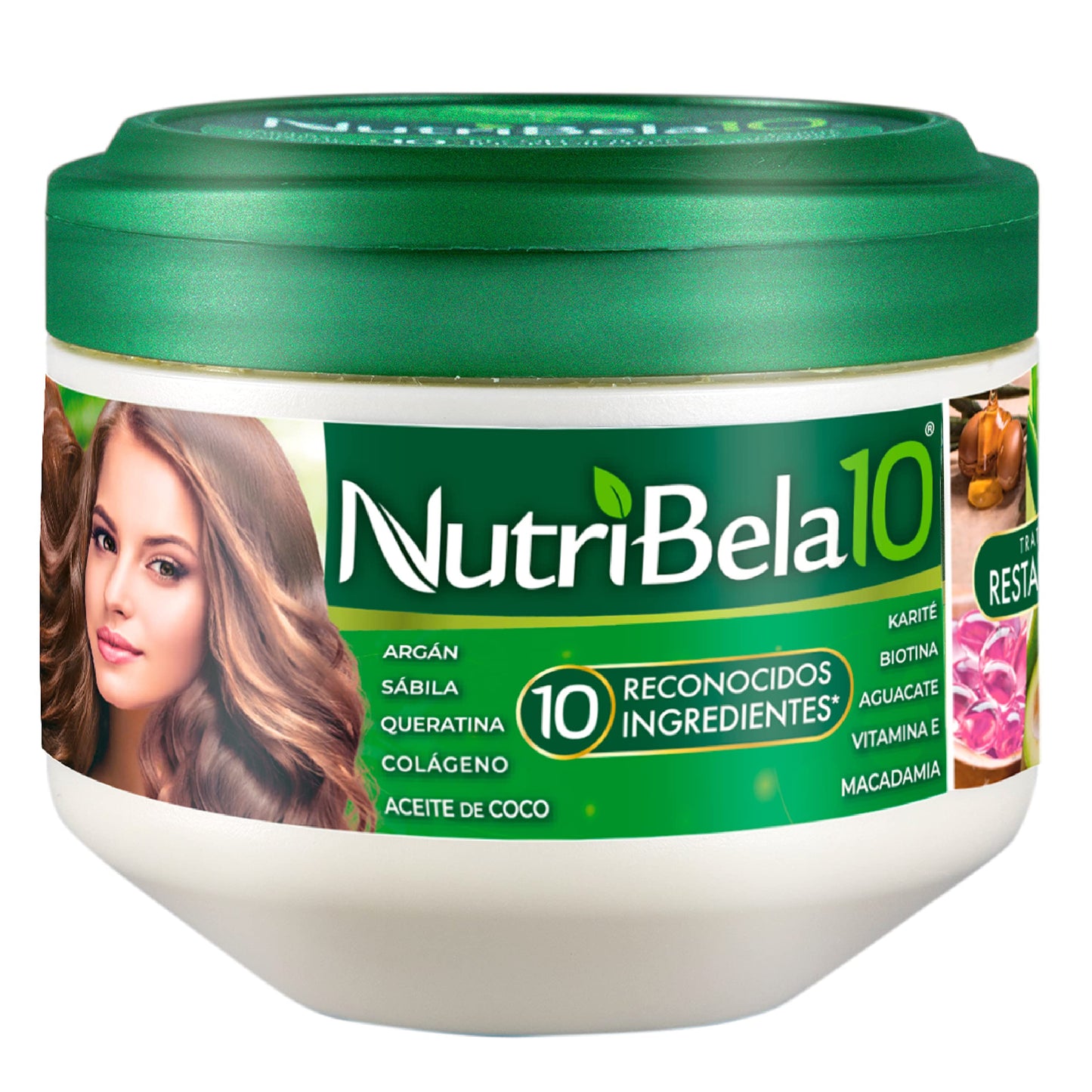 Nutribela Hair Mask For Damaged Dry Hair Treatment With Avocado Argan Collagen Coconut Oil Keratin Aloe Vera Vitamin E Serum She