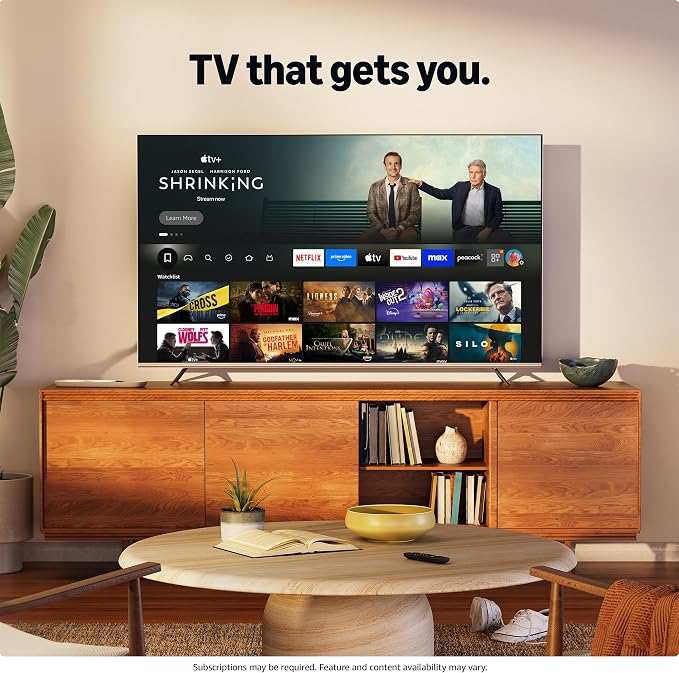 Hisense 65" Class QD7 Series Mini-LED 4K UHD Smart Fire TV (65QD7QF, 2025 Model) - QLED, HDR10+, Dolby Vision, Dolby Atmos, Game Mode Plus, ALLM, Alexa Built in with Voice Remote, Streaming TV, Black