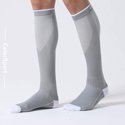 CS CELERSPORT Compression Socks - 20-30 mmHg Support for Men & Women | 3 Pairs for Running