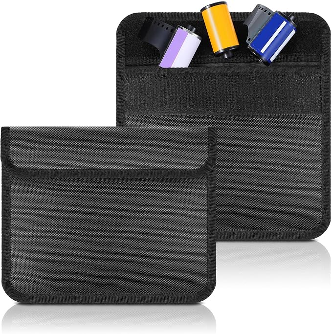 2 Pieces Filmguard Bag Waterproof Storage Carrying Case Xray Proof Bags Film