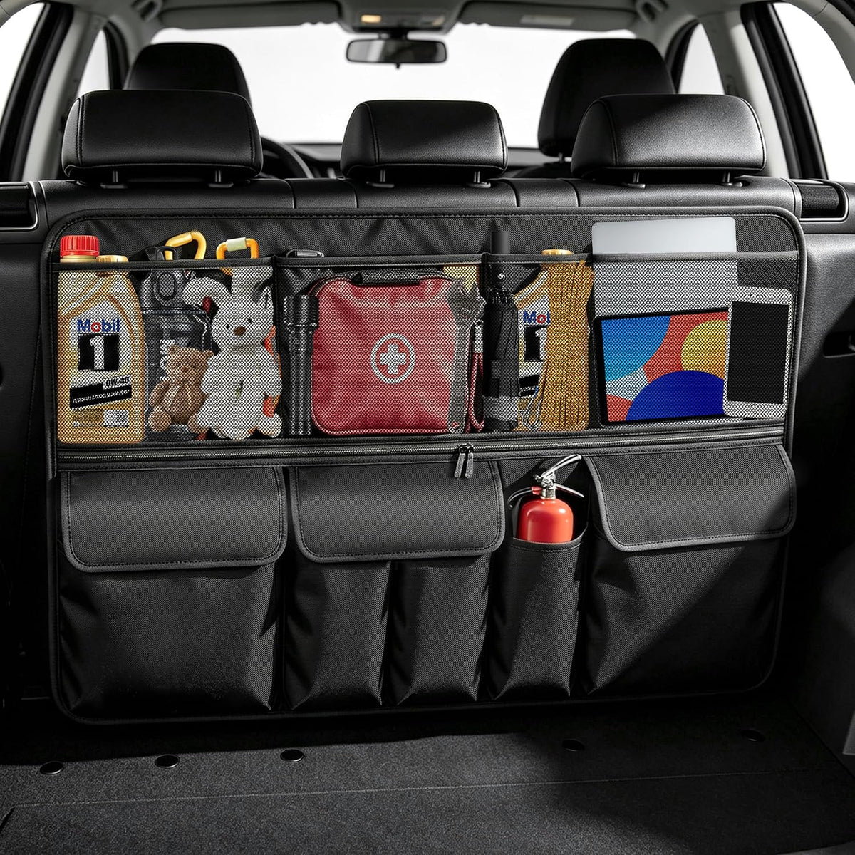 Car Trunk Organizer Foldable Cargo Storage for Forester with Pocket