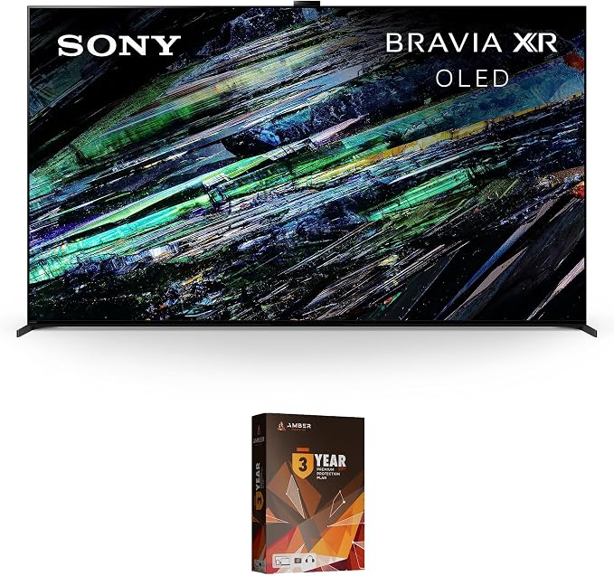 Sony XR77A95L 77 Inch QD-OLED 4K UHD Smart Google TV with AI Upscaling and 3 Year Amber Protection Plan (2023)