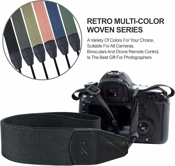 Padwa Lifestyle Black Camera Strap